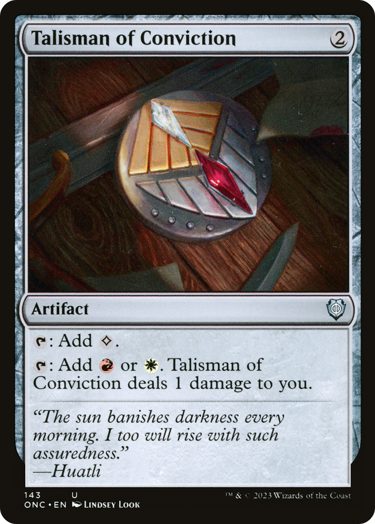 Talisman of Conviction [Phyrexia: All Will Be One Commander] | Impulse Games and Hobbies