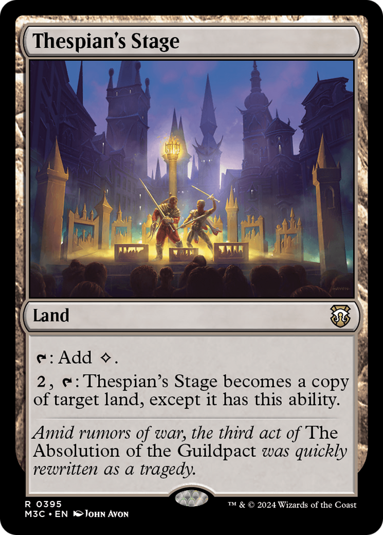 Thespian's Stage (Ripple Foil) [Modern Horizons 3 Commander] | Impulse Games and Hobbies
