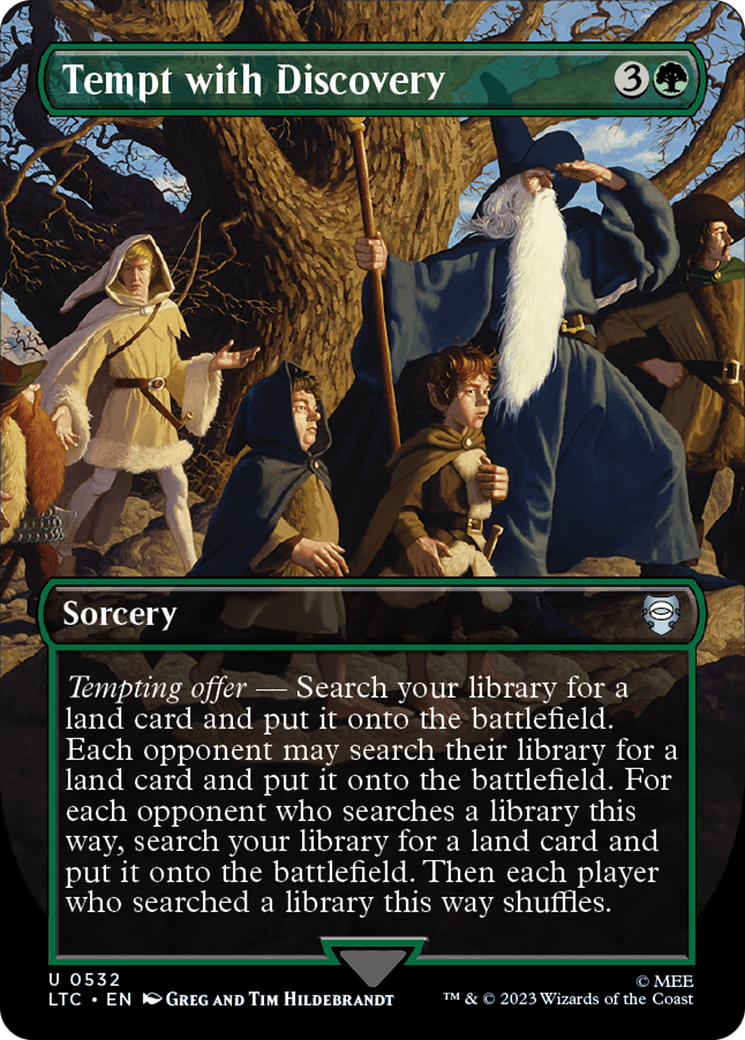 Tempt with Discovery (Borderless) [The Lord of the Rings: Tales of Middle-Earth Commander] | Impulse Games and Hobbies