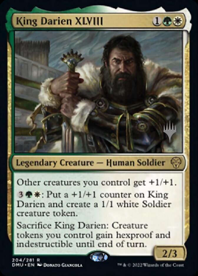 King Darien XLVIII (Promo Pack) [Dominaria United Promos] | Impulse Games and Hobbies