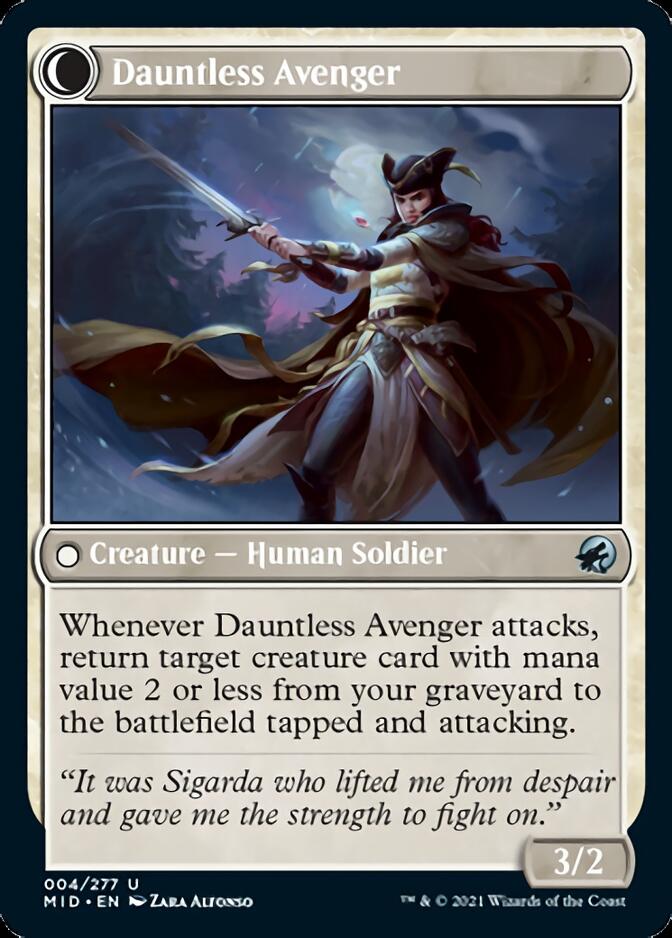 Bereaved Survivor // Dauntless Avenger [Innistrad: Midnight Hunt] | Impulse Games and Hobbies