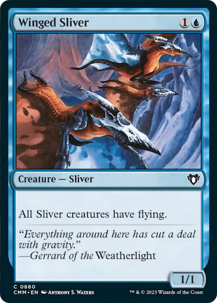 Winged Sliver [Commander Masters] | Impulse Games and Hobbies