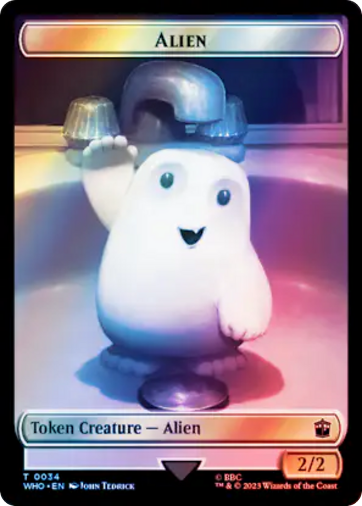 Alien // Alien Insect Double-Sided Token (Surge Foil) [Doctor Who Tokens] | Impulse Games and Hobbies