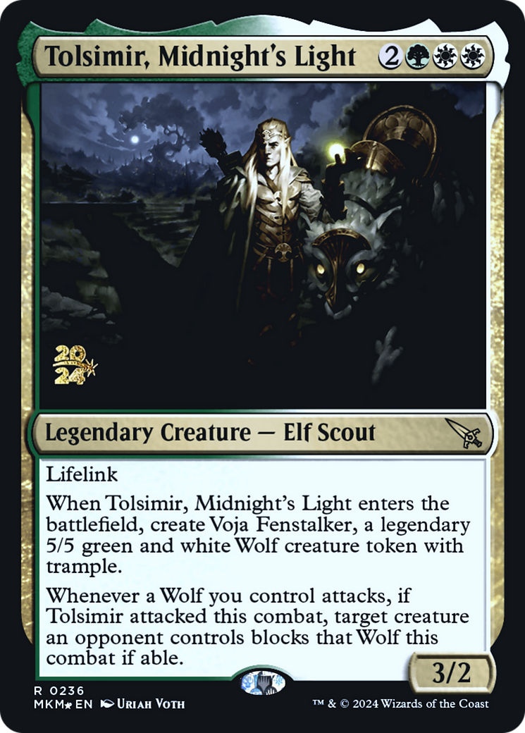 Tolsimir, Midnight's Light [Murders at Karlov Manor Prerelease Promos] | Impulse Games and Hobbies