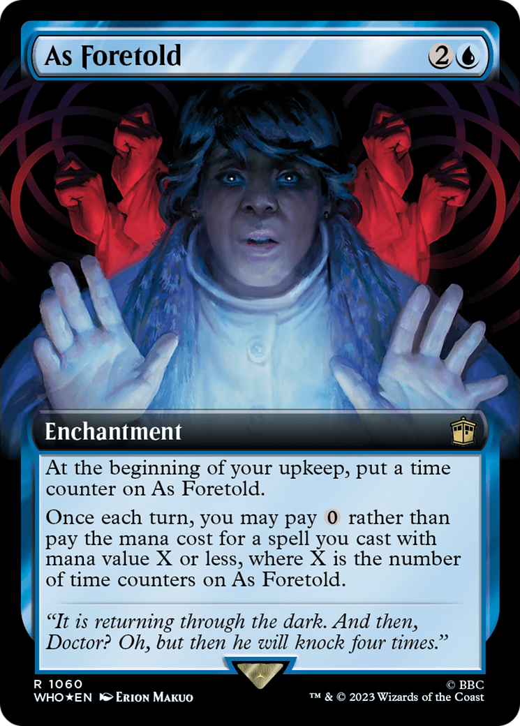 As Foretold (Extended Art) (Surge Foil) [Doctor Who] | Impulse Games and Hobbies