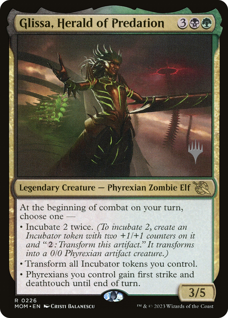 Glissa, Herald of Predation (Promo Pack) [March of the Machine Promos] | Impulse Games and Hobbies