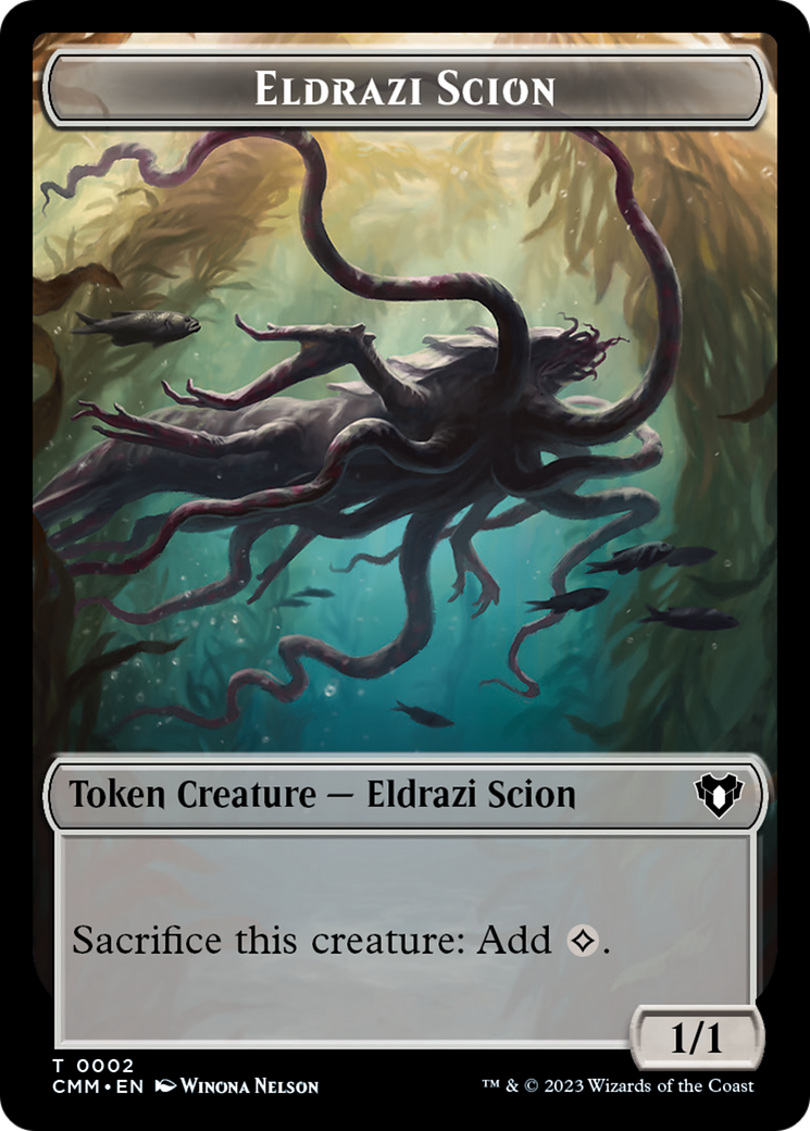 Eldrazi Scion // Drake Double-Sided Token [Commander Masters Tokens] | Impulse Games and Hobbies