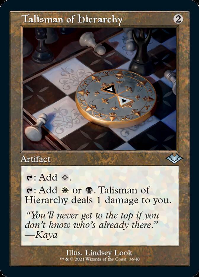 Talisman of Hierarchy (Retro Foil Etched) [Modern Horizons] | Impulse Games and Hobbies