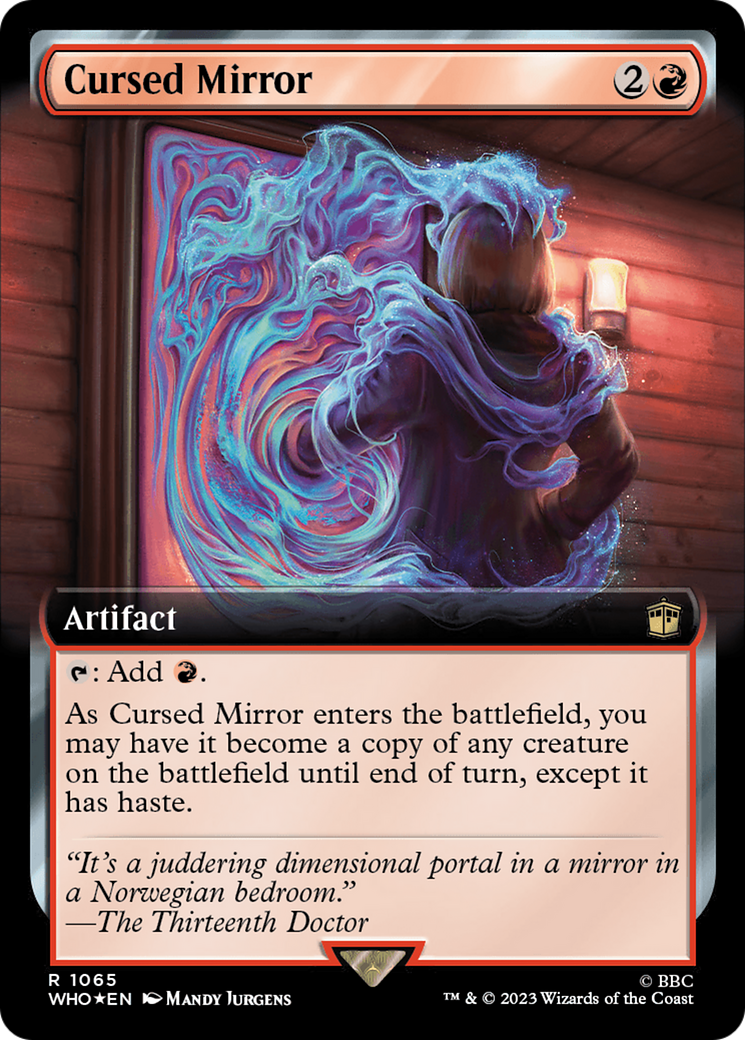 Cursed Mirror (Extended Art) (Surge Foil) [Doctor Who] | Impulse Games and Hobbies