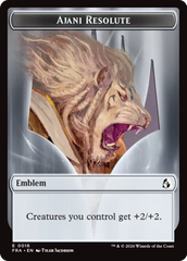 Ajani's Pridemate // Ajani Resolute Double-Sided Token [Reality Fracture Tokens] | Impulse Games and Hobbies