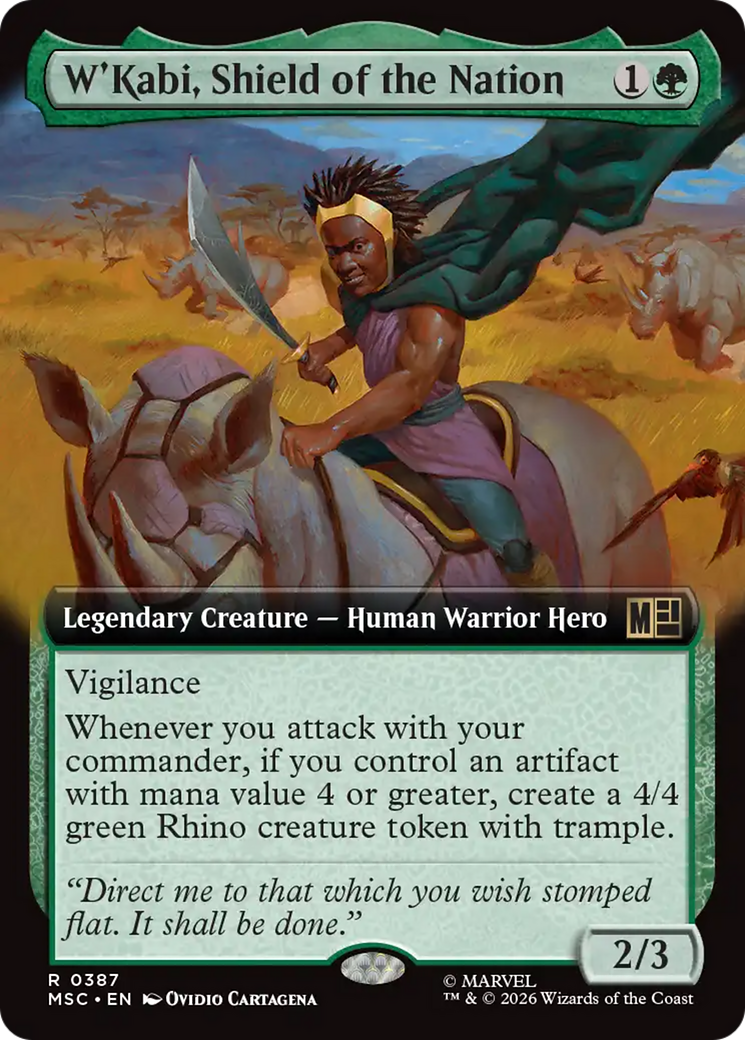 W'Kabi, Shield of the Nation (Extended Art) [Marvel Super Heroes Commander] | Impulse Games and Hobbies