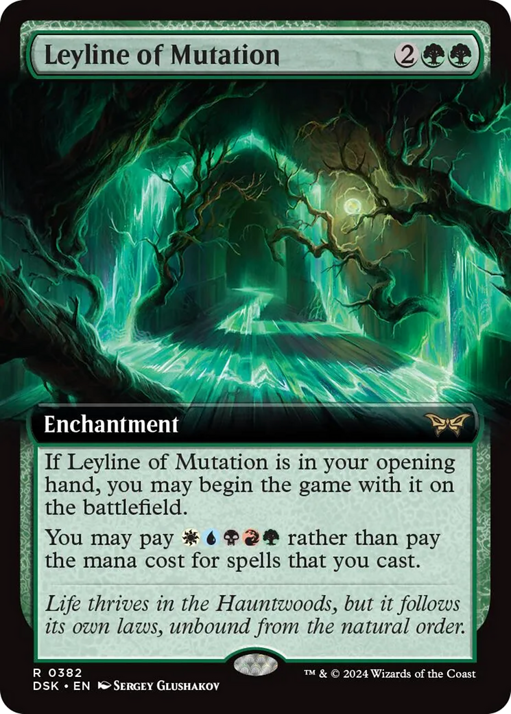 Leyline of Mutation (Extended Art) [Duskmourn: House of Horror] | Impulse Games and Hobbies