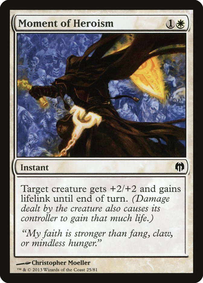 Moment of Heroism [Duel Decks: Heroes vs. Monsters] | Impulse Games and Hobbies