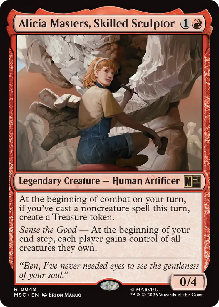 Alicia Masters, Skilled Sculptor (Surge Foil) [Marvel Super Heroes Commander] | Impulse Games and Hobbies