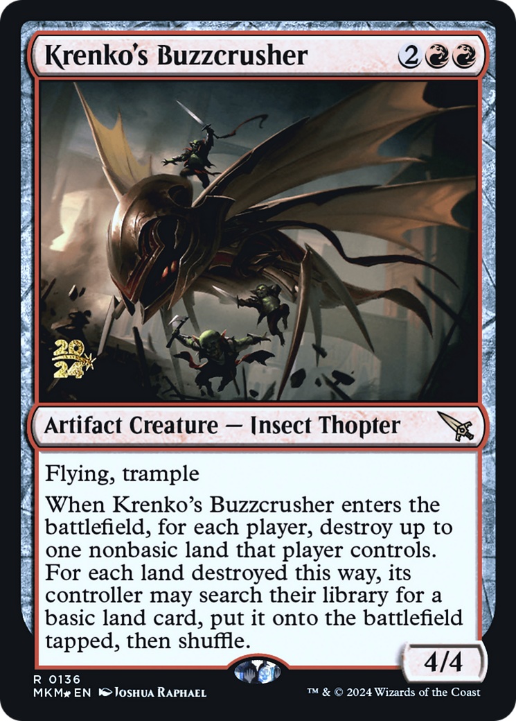 Krenko's Buzzcrusher [Murders at Karlov Manor Prerelease Promos] | Impulse Games and Hobbies