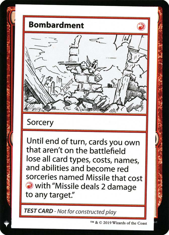 Bombardment [Mystery Booster Playtest Cards] | Impulse Games and Hobbies