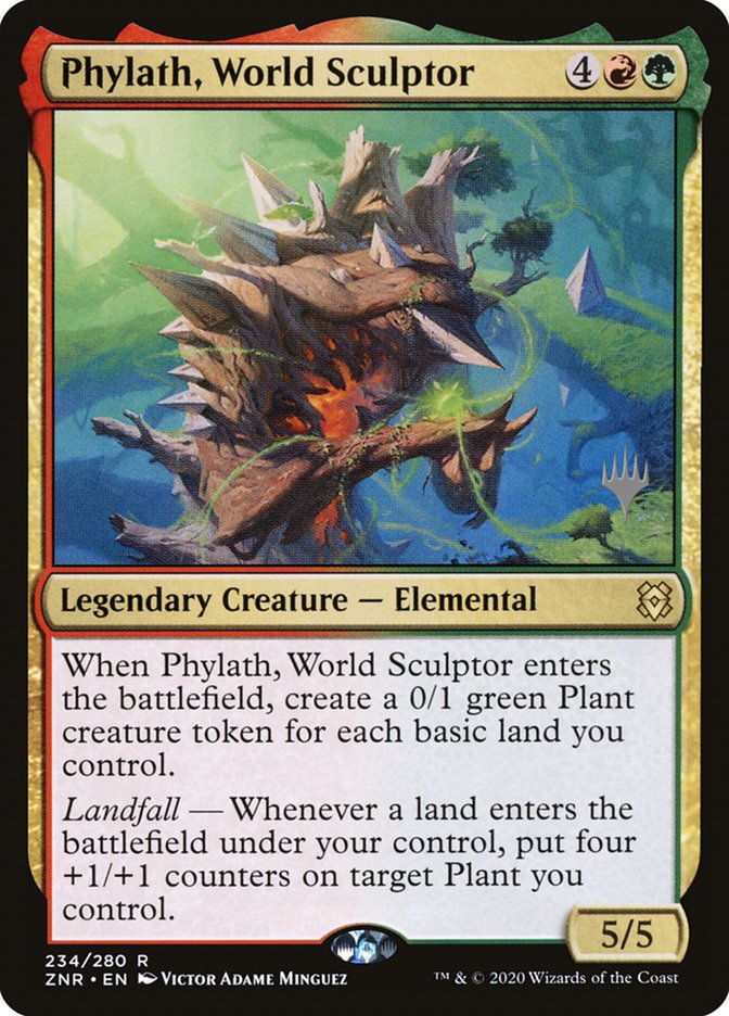 Phylath, World Sculptor (Promo Pack) [Zendikar Rising Promos] | Impulse Games and Hobbies
