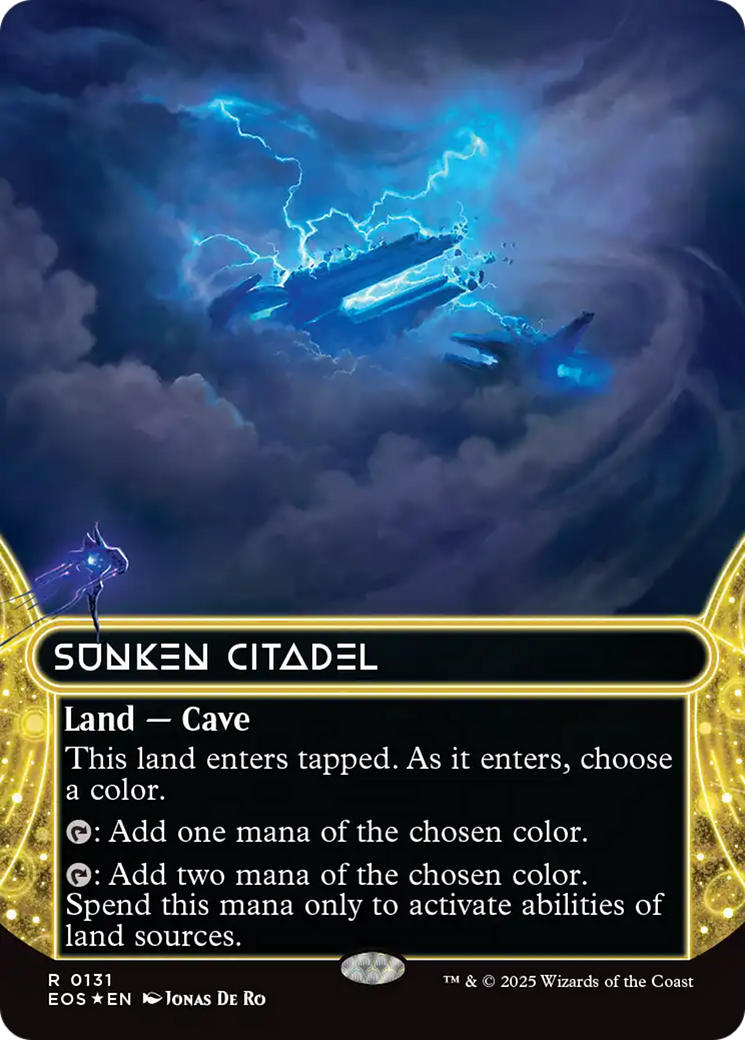 Sunken Citadel (0131) (Borderless) (Galaxy Foil) [Edge of Eternities: Stellar Sights] | Impulse Games and Hobbies
