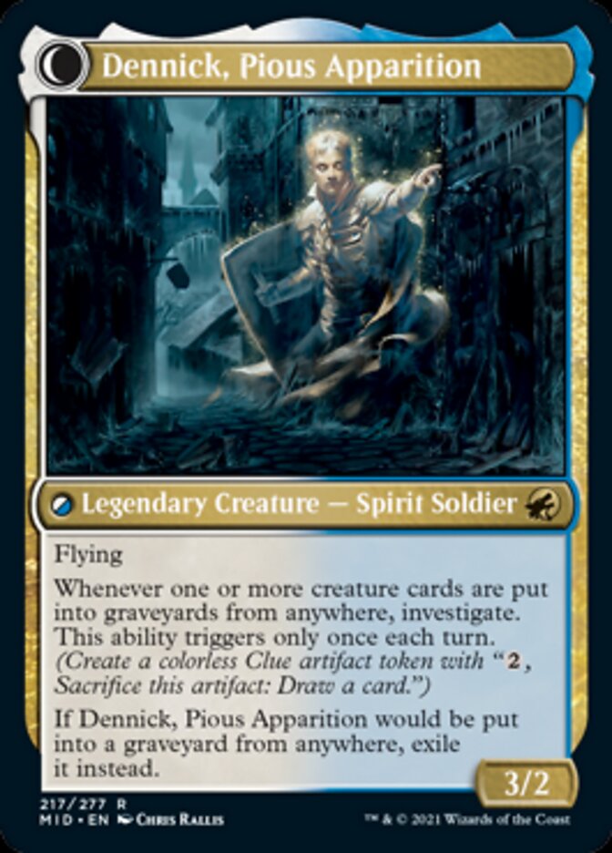 Dennick, Pious Apprentice // Dennick, Pious Apparition [Innistrad: Midnight Hunt] | Impulse Games and Hobbies