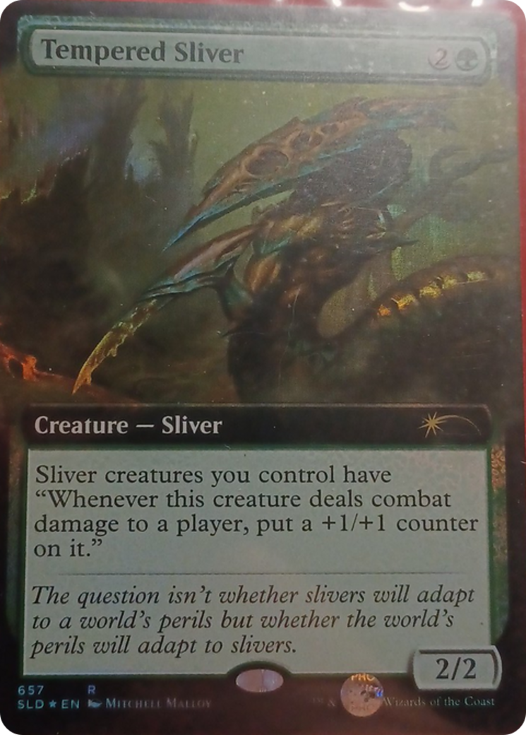 Tempered Sliver (Extended Art) [Secret Lair Drop Promos] | Impulse Games and Hobbies