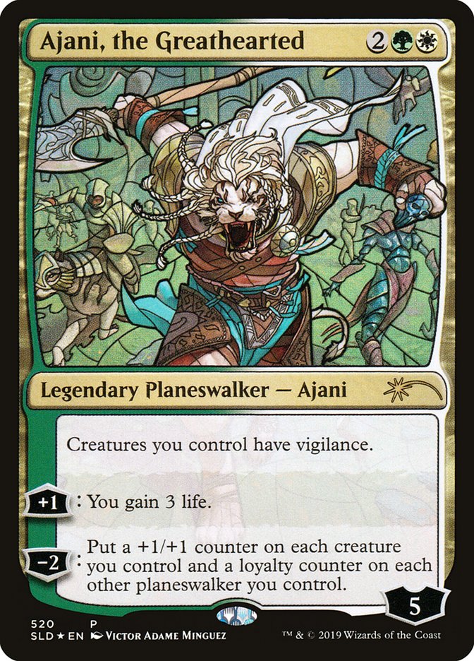 Ajani, the Greathearted (Stained Glass) [Secret Lair Drop Promos] | Impulse Games and Hobbies