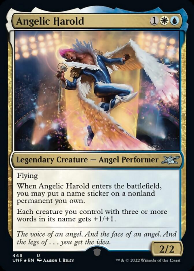 Angelic Harold (Galaxy Foil) [Unfinity] | Impulse Games and Hobbies