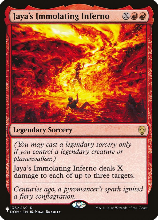 Jaya's Immolating Inferno [The List] | Impulse Games and Hobbies