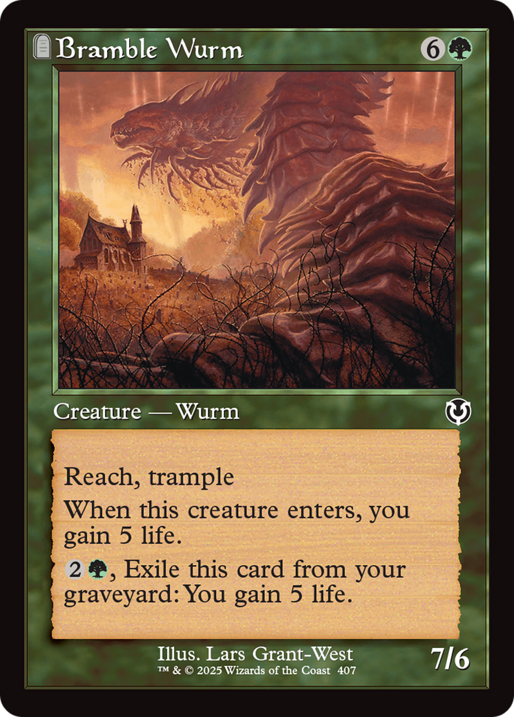 Bramble Wurm (Retro Frame) [Innistrad Remastered] | Impulse Games and Hobbies