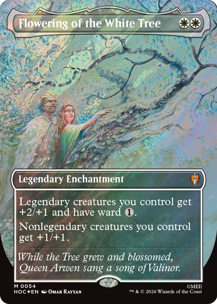 Flowering of the White Tree (Borderless) (Surge Foil) [The Hobbit: Eternal-Legal] | Impulse Games and Hobbies