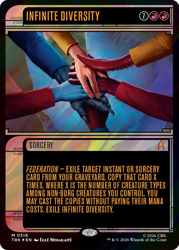 Infinite Diversity (Showcase) (Surge Foil) [Star Trek] | Impulse Games and Hobbies
