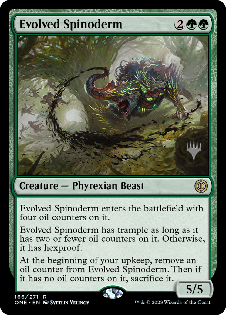 Evolved Spinoderm (Promo Pack) [Phyrexia: All Will Be One Promos] | Impulse Games and Hobbies