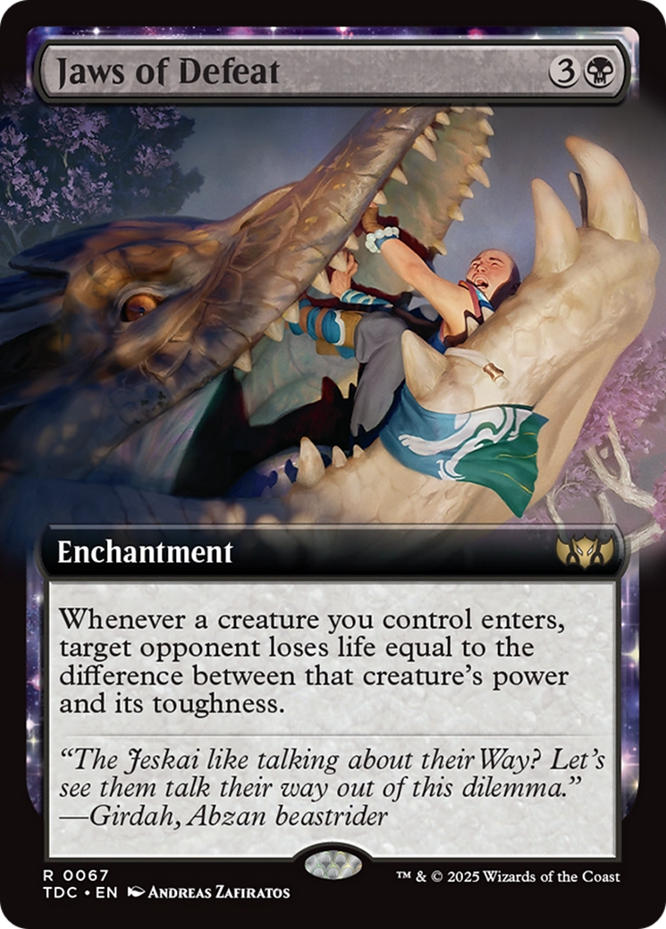 Jaws of Defeat (Extended Art) [Tarkir: Dragonstorm Commander] | Impulse Games and Hobbies