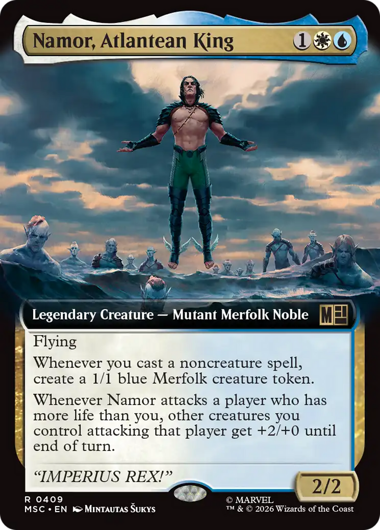 Namor, Atlantean King (Extended Art) [Marvel Super Heroes Commander] | Impulse Games and Hobbies