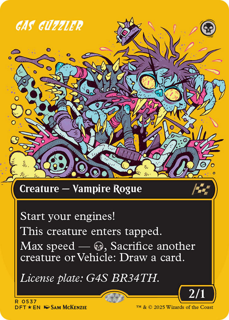 Gas Guzzler (Borderless) (First-Place Foil) [Aetherdrift] | Impulse Games and Hobbies