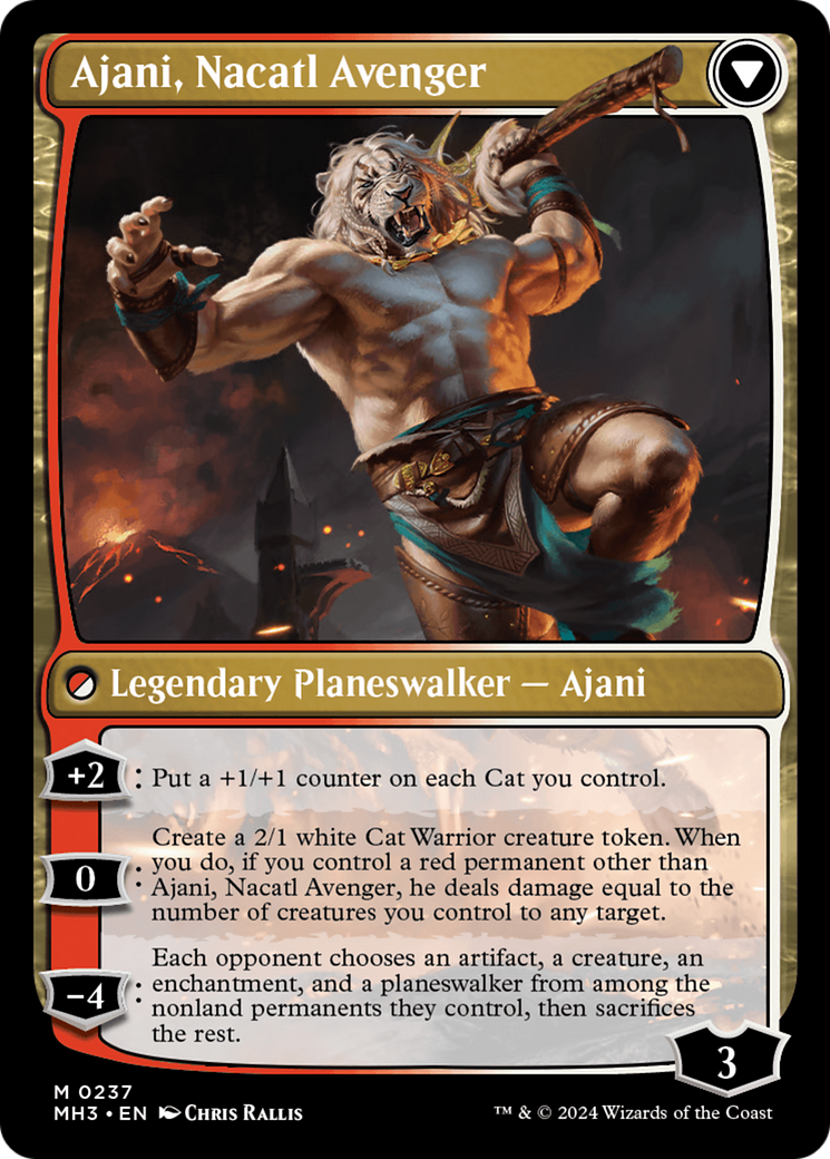 Ajani, Nacatl Pariah // Ajani, Nacatl Avenger [Modern Horizons 3] | Impulse Games and Hobbies