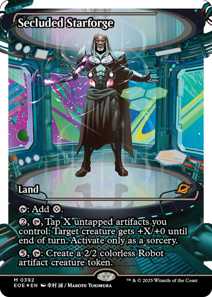 Secluded Starforge (Showcase) (Fracture Foil) [Edge of Eternities] | Impulse Games and Hobbies