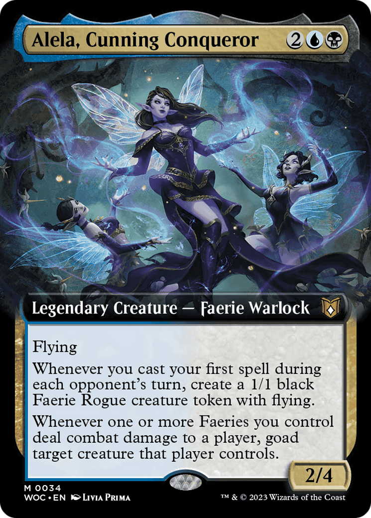 Alela, Cunning Conqueror (Extended Art) [Wilds of Eldraine Commander] | Impulse Games and Hobbies