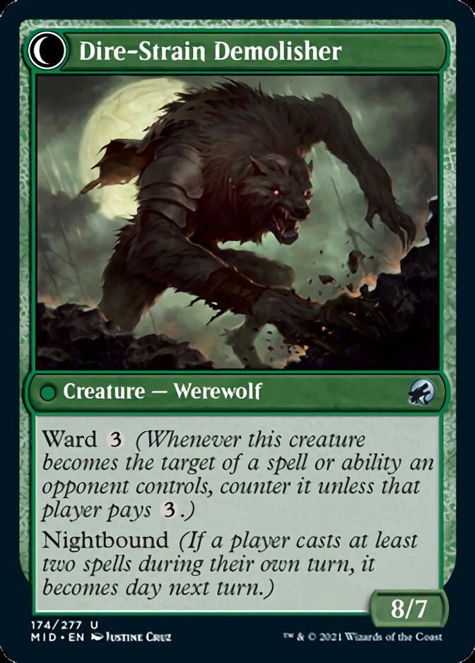 Burly Breaker // Dire-Strain Demolisher [Innistrad: Midnight Hunt] | Impulse Games and Hobbies
