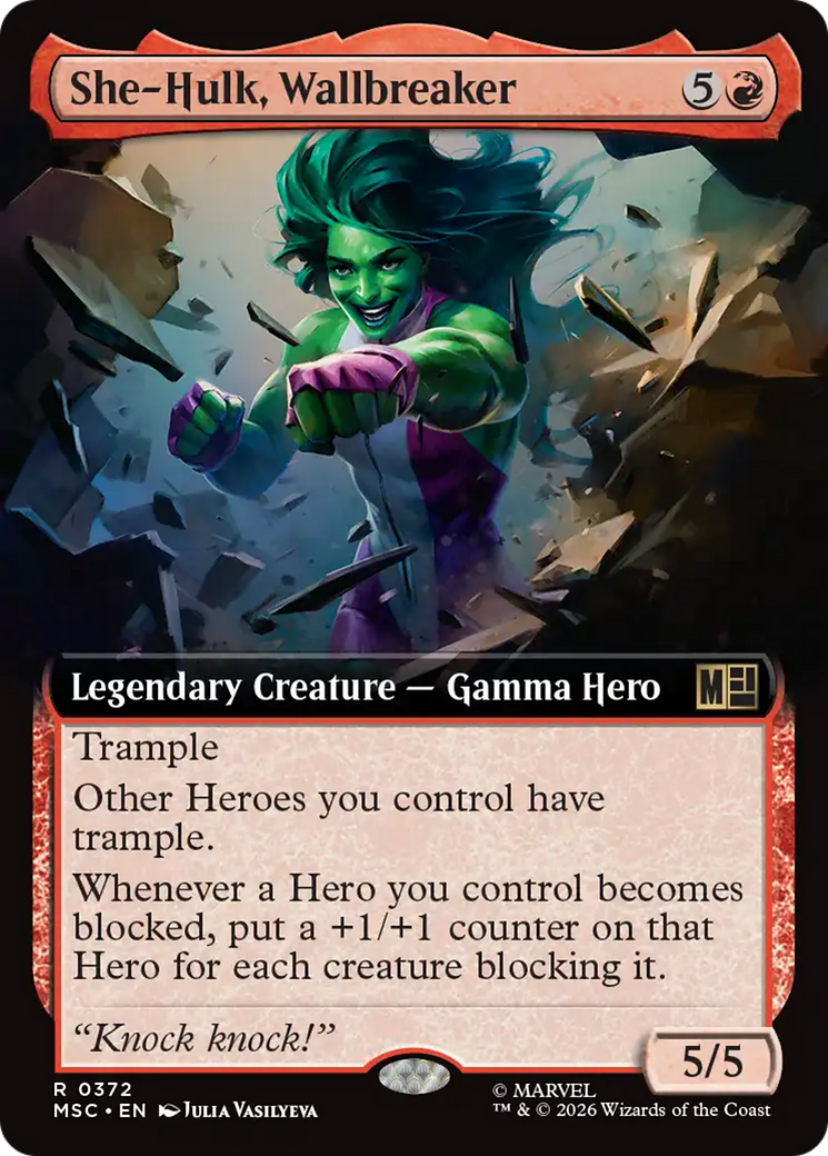 She-Hulk, Wallbreaker (Extended Art) [Marvel Super Heroes Commander] | Impulse Games and Hobbies
