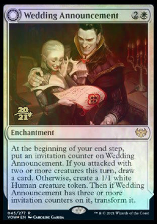 Wedding Announcement // Wedding Festivity [Innistrad: Crimson Vow Prerelease Promos] | Impulse Games and Hobbies