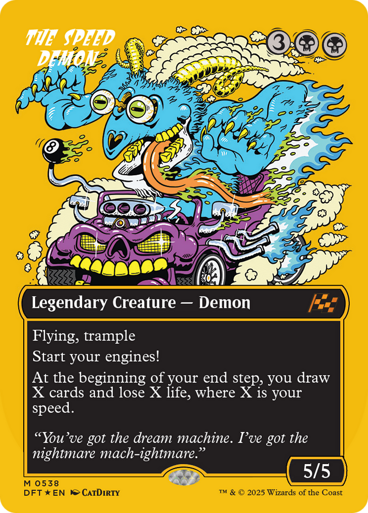 The Speed Demon (Borderless) (First-Place Foil) [Aetherdrift] | Impulse Games and Hobbies