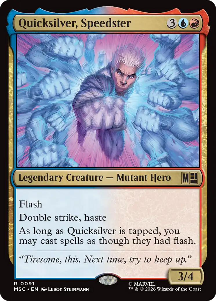 Quicksilver, Speedster (Surge Foil) [Marvel Super Heroes Commander] | Impulse Games and Hobbies
