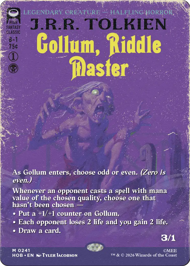 Gollum, Riddle Master (Borderless) [The Hobbit] | Impulse Games and Hobbies