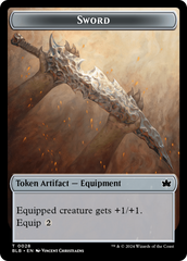 Sword // Manifold Mouse Double-Sided Token [Bloomburrow Tokens] | Impulse Games and Hobbies