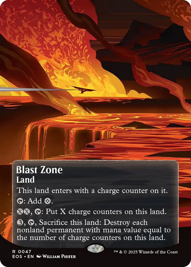 Blast Zone (0047) (Borderless) [Edge of Eternities: Stellar Sights] | Impulse Games and Hobbies