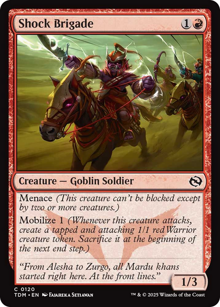 Shock Brigade [Tarkir: Dragonstorm] | Impulse Games and Hobbies