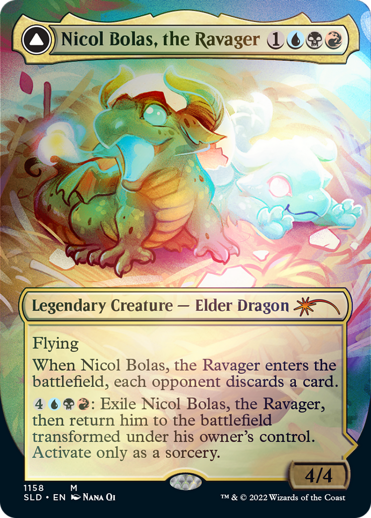 Nicol Bolas, the Ravager // Nicol Bolas, the Arisen (Borderless) [Secret Lair: From Cute to Brute] | Impulse Games and Hobbies