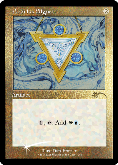 Azorius Signet (Retro) (Foil Etched) [Secret Lair Drop Series] | Impulse Games and Hobbies