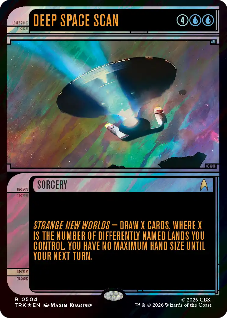 Deep Space Scan (Showcase) (Surge Foil) [Star Trek] | Impulse Games and Hobbies