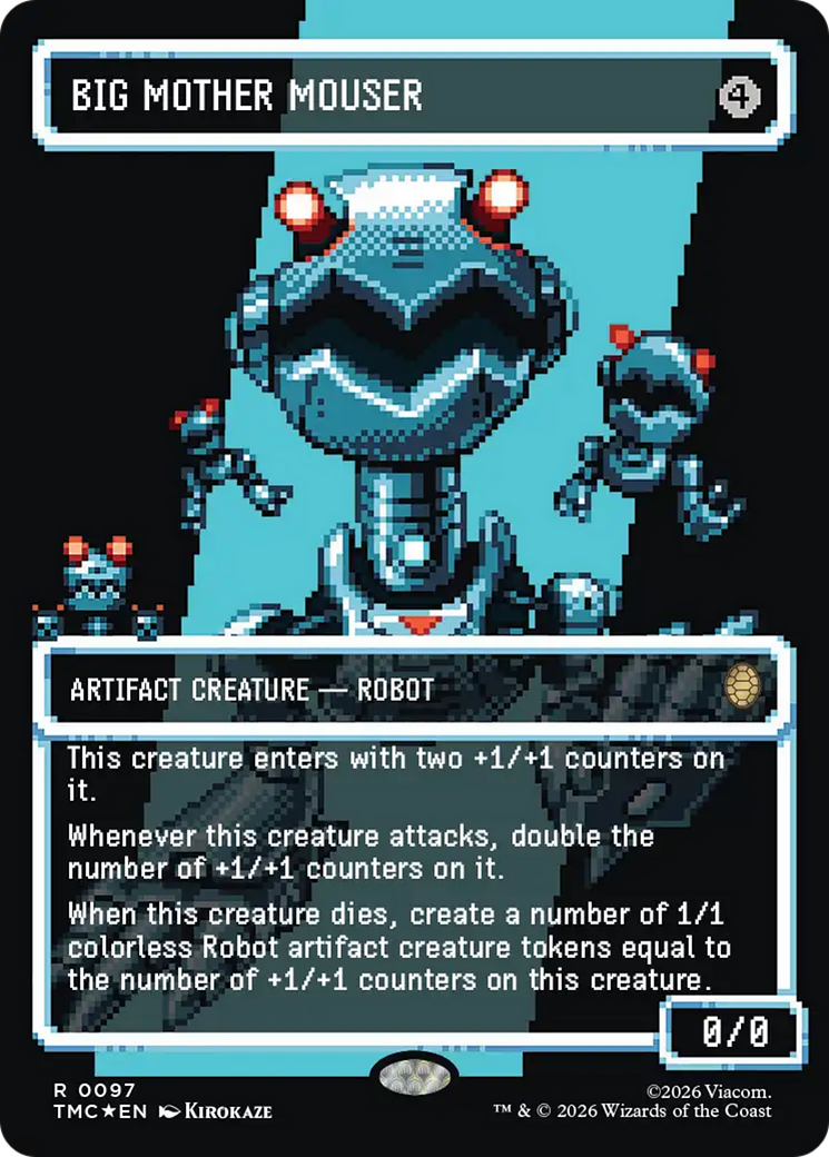Big Mother Mouser (Borderless) (Surge Foil) [Teenage Mutant Ninja Turtles Commander] | Impulse Games and Hobbies